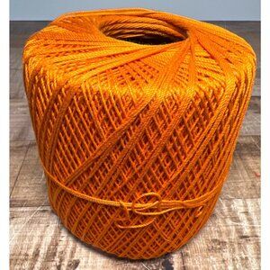 Orange Crochet Thread For  Crocheting 100% Mercerized Cotton